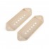 Musiclily Pro 49.2mm P90 Dog Ear Short/Low Neck Position Pickup Covers for USA Gibson/Vintage Style Epiphone, Cream (Set of 2)