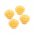Musiclily Pro Metric Size 18 Spline Guitar Top Hat Bell 2 Volume 2 Tone Reflector Knobs Set for Epiphone Les Paul SG Style ,Cream with Silver Top