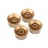 Musiclily Pro Left Handed Metric Size 18 Splines  Speed Control Knobs Set for Asia Import Guitar Bass Split Shaft Pots, Gold (Set of 4)