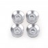 Musiclily Pro Metric Size 18 Splines Speed Control Knobs for Asia Import Guitar Bass Split Shaft Pots, Chrome (Set of 4)