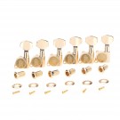 Wilkinson Left Handed 6-in-line E-Z-LOK Guitar Tuners Tuning Pegs Keys Machine Heads Set for Fender Strat/Tele Style Electric Guitar, Gold