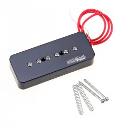 Wilkinson Low Gauss Iconic Sound Ceramic P90 Soapbar Single Coil Neck Pickup for SG/LP Electric Guitar, Black