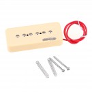 Wilkinson Low Gauss Iconic Sound Ceramic P90 Soapbar Single Coil Neck Pickup for SG/LP Electric Guitar, Cream