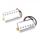 Wilkinson Classic Tone Ceramic PAF Style Humbucker Pickups Set for Les Paul Style Electric Guitar , Chrome