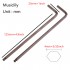 Musiclily Basic 4mm Guitar Truss Rod Hex Wrench Allen Key Ball End Adjustment Tool for China made Acoustic Guitar (Set of 2)
