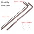 Musiclily Basic 5mm Guitar Truss Rod Hex Wrench Allen Key Ball End Adjustment Tool for Martin Acoustic Guitar(Set of 2)