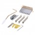 Wilkinson 52.5mm(2-1/16 inch) Vintage Style Full Block ST Guitar Tremolo Bridge Pop-In Arm 6 Screws for Squier/Mexico Fender Strat, Gold