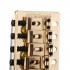 Wilkinson 52.5mm(2-1/16 inch) Vintage Style Full Block ST Guitar Tremolo Bridge Pop-In Arm 6 Screws for Squier/Mexico Fender Strat, Gold