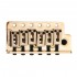 Wilkinson 54mm(2-1/8 inch) Full Block ST Guitar Tremolo Bridge Pop-In Arm 6 Screws for Squier/Mexico Fender/MIJ Strat, Gold