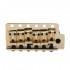 Wilkinson WVC-SB 54mm 6-Hole Vintage Steel Saddles Guitar Tremolo Bridge with Full Solid Steel Block for USA Vintage Strat and Japan Strat , Gold