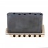 Wilkinson WVC-SB 54mm 6-Hole Vintage Steel Saddles Guitar Tremolo Bridge with Full Solid Steel Block for USA Vintage Strat and Japan Strat , Gold