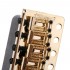 Wilkinson WVC-SB 54mm 6-Hole Vintage Steel Saddles Guitar Tremolo Bridge with Full Solid Steel Block for USA Vintage Strat and Japan Strat , Gold