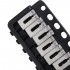 Wilkinson WVP6-SB 54mm 5+1 Hole SUS Stainless Steel Saddles Guitar Tremolo Bridge with Full Solid Steel Block for Import Strat and Japan Strat, Black