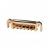 Musiclily Pro 52.5mm Badass Style Adjustable Wraparound Bridge Tailpiece for Epiphone Les Paul Junior LP Style Guitar, Gold