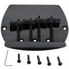 Musiclily Pro 57mm 4-String Bass Bridge for Music Man Style Bass Replacement, Black