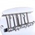 Musiclily Pro 57mm 4-String Bass Bridge for Music Man Style Bass, Chrome
