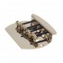 Musiclily Pro 57mm 4-String Bass Bridge for Music Man Style Bass, Gold