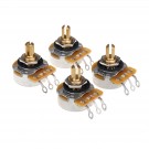 Musiclily Ultra Customized CTS 450G Series A250K Audio Taper/Vintage Audio Taper Pots Short Split Shaft Potentiometers 10% Tolerance for Guitar and Bass (Set of 4)