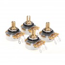 Musiclily Ultra Customized CTS 450G Series A250K Vintage Audio Taper Volume Pots Short Split Shaft Potentiometers 10% Tolerance for Guitar and Bass (Set of 4)