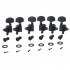 Musiclily Pro 3R3L Guitar Locking Tuners Tuning Pegs Keys Machine Heads Set for Epiphone Les Paul Style, Black