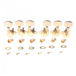 Musiclily Pro 3R3L Guitar Locking Tuners Tuning Pegs Keys Machine Heads Set for Epiphone Les Paul Style, Gold