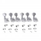 Musiclily Ultra 6-in-line 19:1 Ratio Guitar Locking Tuners Tuning Pegs Keys Machines Heads Set for Fender Stratocaster Strat/Telecaster Tele Electric Guitar,Chrome