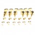 Musiclily Ultra 3R3L 19:1 Ratio Guitar Locking Tuners Tuning Pegs Keys Machines Heads Set Compatible with Les Paul Style Electric or Acoustic Guitar,Gold