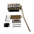 Musiclily Pro 54mm 2-Point Style Guitar Tremolo Bridge with Stainless Steel Saddles Full Steel Block for Japan Import Strat, Gold
