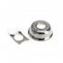 Musiclily Pro Traditional Cup Style Guitar Tele Jack Plate for Fender Telecaster, Nickel