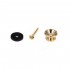 Musiclily Pro Metal Strap Buttons End Pins for Fender Style Electric Acoustic Guitar Bass, Gold (Set of 2)