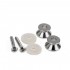 Musiclily Pro Metal Strap Buttons End Pins for Fender Style Electric Acoustic Guitar Bass, Nickel (Set of 2)