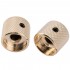 Musiclily Pro 6mm Steel Dome Knobs with Set Screw and Indicator Dot for Tele Telecaster Electric Guitar or Precision Bass, Gold (Set of 2)
