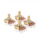 Musiclily Pro Brass Shaft Full Metric Sized Control Pots A250K Audio Taper Potentiometers for  Guitar (Set of 4)