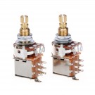 Musiclily Pro Brass Full Metric Sized Control Pots B500K Push/ Push Linear Taper Potentiometers for  Guitar (Set of 2)