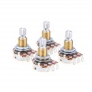 Musiclily Pro Brass Thread Mini Metric Sized Control Pots B500K Linear Taper Potentiometers for  Guitar (Set of 4)
