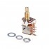 Musiclily Pro Brass Full Metric Sized Control Pots A250K Push/Pull Audio Taper Potentiometers for Guitar(Set of 2)