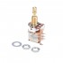 Musiclily Pro Brass Full Metric Sized Control Pots A250K Push/Push Audio Taper Potentiometers for Guitar(Set of 2)