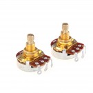 Musiclily Pro Brass Thread Full Metric Sized Control Pots A25K Audio Taper Potentiometers for Guitar(Set of 2)