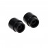 Musiclily Pro Metric Size Vintage Style Guitar Barrel Switch Tips 3 Way Pickup Selector Switch Knobs for Import Squier Tele Style , Black (Set of 2)