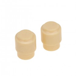 Musiclily Pro Metric Size Vintage Style Guitar Barrel Switch Tips 3 Way Pickup Selector Switch Knobs for Import Squier Tele Style , Cream (Set of 2)