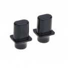 Musiclily Pro Metric Size Top hat Guitar Telecaster Switch Tips 3 Way Pickup Selector Switch Knobs for Import Squier Tele Style , Black (Set of 2)