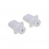 Musiclily Pro Metric Size Top hat Guitar Telecaster Switch Tips 3 Way Pickup Selector Switch Knobs for Import Squier Tele Style, White(Set of 2)
