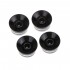 Musiclily Pro B-Stock Imperial Inch Size Abalone Circle Top Guitar Speed Control Knobs for USA Les Paul Style, Black (Set of 4)
