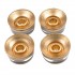Musiclily Pro B-Stock Imperial Inch Size Guitar Speed Knobs Abalone Circle Top Volume Tone Control Knobs for USA Les Paul LP Style Electric Guitar, Gold(Set of 4)