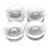 Musiclily Pro B-Stock Imperial Inch Size Guitar Speed Knobs Abalone Circle Top Volume Tone Control Knobs for USA Les Paul LP Style Electric Guitar, White(Set of 4)