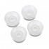 Musiclily Pro B-Stock Metric Size Abalone Circle Top Guitar Speed Control Knobs for Epiphone Les Paul SG Style, White (Set of 4)