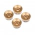 Musiclily Pro Metric Size Abalone Bird Top Guitar Speed Control Knobs for Epiphone Les Paul SG Style, Gold(Set of 4)