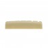 Musiclily Pro Urea Resin Plastic Slotted 43mm LP Style Guitar Nuts Flat Bottom for 6 String  Les Paul or Acoustic Guitar, Ivory(Set of 2)