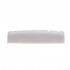 Musiclily Pro Urea Resin Plastic Slotted 43mm LP Style Guitar Nuts Flat Bottom for 6 String Les Paul or Acoustic Guitar, White(Set of 2)