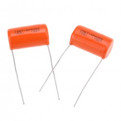 CDE Sprague Orange Drop Capacitors Tone Caps Polypropylene .1uF 715P 104J 600V for Guitar or Bass (Set of 2)